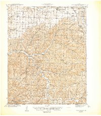 Rocky Comfort 1943 topographic map thumbnail