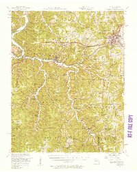 Rolla 1951 topographic map preview