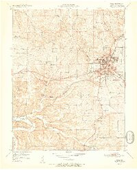 Rolla 1951 topographic map preview