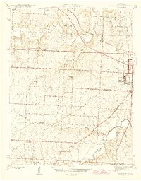 Sedalia West 1946 topographic map thumbnail