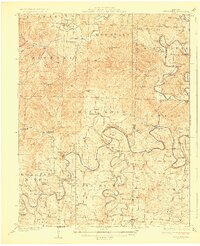 Shell Knob 1927 topographic map thumbnail