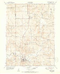 Smithville 1951 topographic map thumbnail