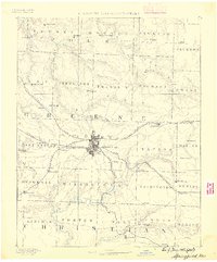 Springfield 1884 topographic map preview