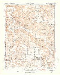 Weaubleau 1940 topographic map thumbnail