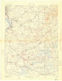 Camp Dix 1918 topographic map thumbnail