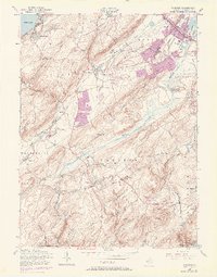 Chester 1954 topographic map thumbnail