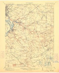 Bordentown 1906 topographic map thumbnail