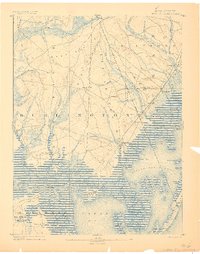 Little Egg Harbor 1888 topographic map thumbnail