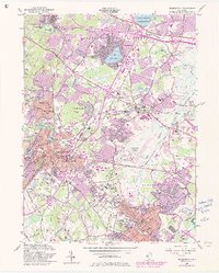 Morristown 1954 topographic map thumbnail