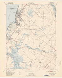 Penns Grove 1951 topographic map thumbnail