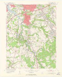 Runnemede 1952 topographic map thumbnail