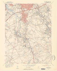 Runnemede 1952 topographic map thumbnail