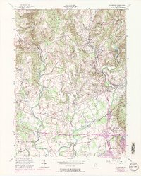 Gladstone 1954 topographic map thumbnail