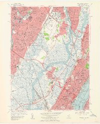 Weehawken 1955 topographic map thumbnail