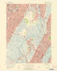 Weehawken 1955 topographic map thumbnail