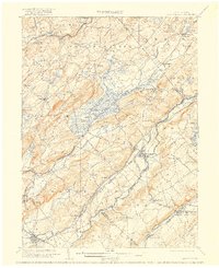 Hackettstown 1905 topographic map preview