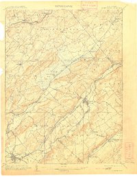 Hackettstown 1905 topographic map preview