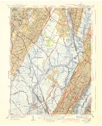 Weehawken 1940 topographic map thumbnail