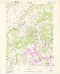 High Bridge 1954 topographic map thumbnail