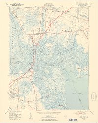New Gretna 1951 topographic map thumbnail