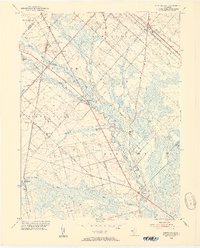 Newtonville 1953 topographic map thumbnail