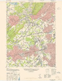 Roselle 1943 topographic map thumbnail