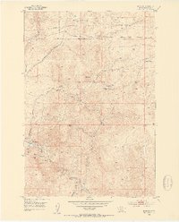 Bannack 1952 topographic map thumbnail