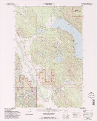 Beaver Lake 1994 topographic map thumbnail