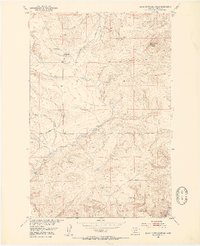 Black Butte Mountain 1951 topographic map thumbnail