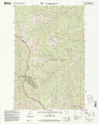 Black Peak 1997 topographic map thumbnail