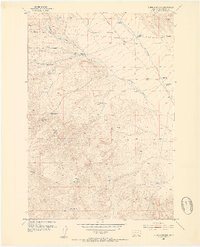 Burns Mountain 1952 topographic map thumbnail