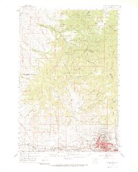 Butte North 1959 topographic map thumbnail