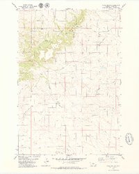 Chalk Buttes 1979 topographic map thumbnail