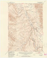 Cliff Lake 1950 topographic map thumbnail