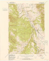 Cliff Lake 1950 topographic map thumbnail