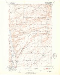 Clyde Park 1951 topographic map thumbnail