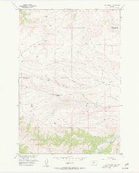 Cow Face Hill 1955 topographic map thumbnail
