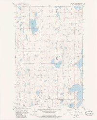 Dominek Lake 1983 topographic map thumbnail