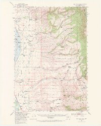 Duck Creek Pass 1950 topographic map thumbnail
