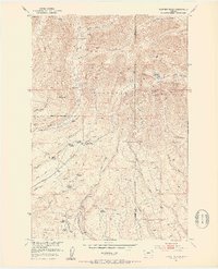 Fairview Peak 1951 topographic map thumbnail