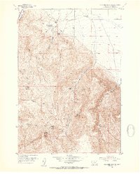 Gallagher Mountain 1952 topographic map preview
