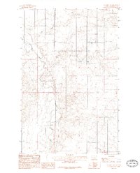 Geddart Lake 1983 topographic map thumbnail