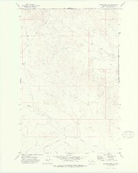 Gilbert Creek SE 1972 topographic map thumbnail