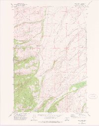 Gipsy Lake 1971 topographic map thumbnail