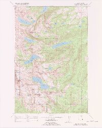 Gray Wolf Lake 1987 topographic map thumbnail
