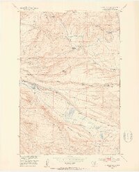 Grosfield Ranch 1951 topographic map thumbnail