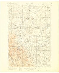 Heart Butte 1918 topographic map thumbnail