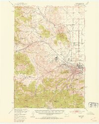 Helena 1950 topographic map thumbnail