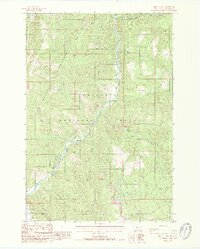 Hidden Lake 1988 topographic map thumbnail