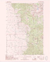 Lake Cameron 1988 topographic map thumbnail